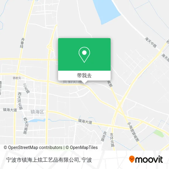 宁波市镇海上炫工艺品有限公司地图