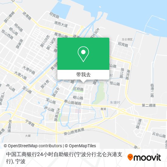 中国工商银行24小时自助银行(宁波分行北仑兴港支行)地图