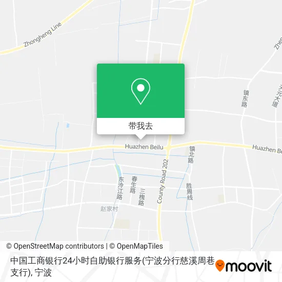 中国工商银行24小时自助银行服务(宁波分行慈溪周巷支行)地图