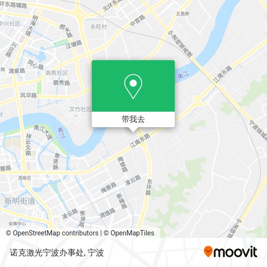 诺克激光宁波办事处地图