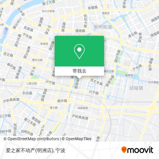 爱之家不动产(明洲店)地图