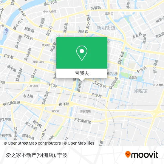 爱之家不动产(明洲店)地图