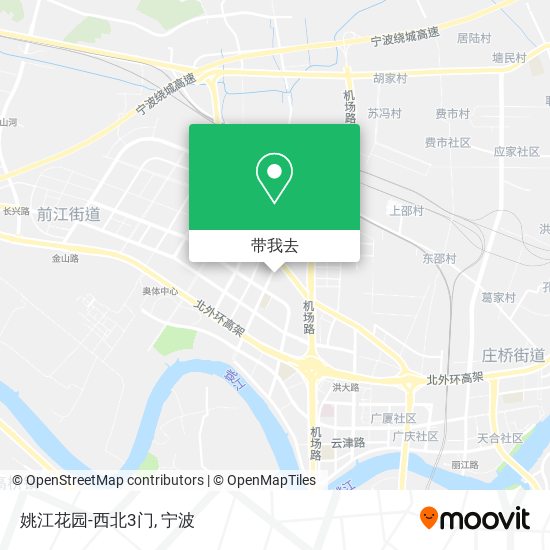 姚江花园-西北3门地图