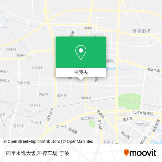 四季永逸大饭店-停车场地图