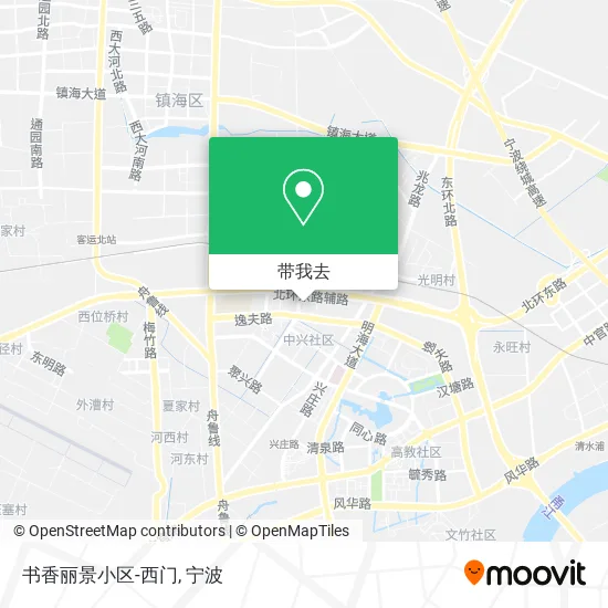 书香丽景小区-西门地图