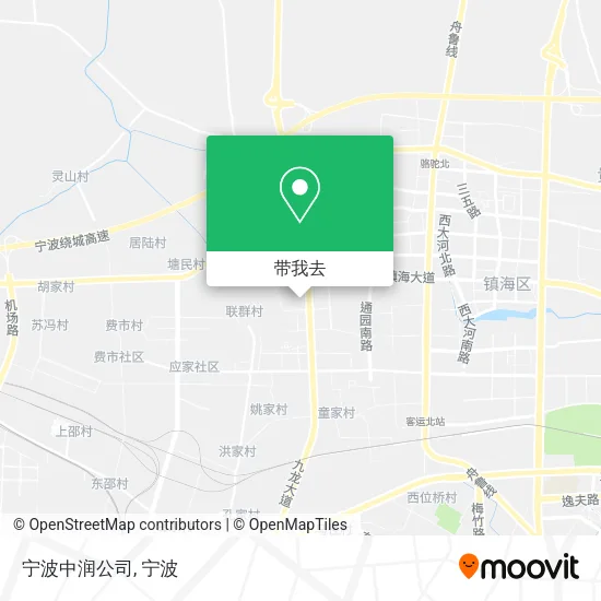 宁波中润公司地图