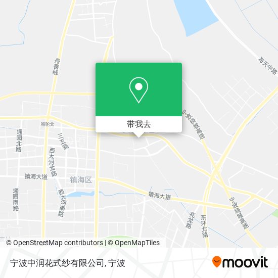 宁波中润花式纱有限公司地图