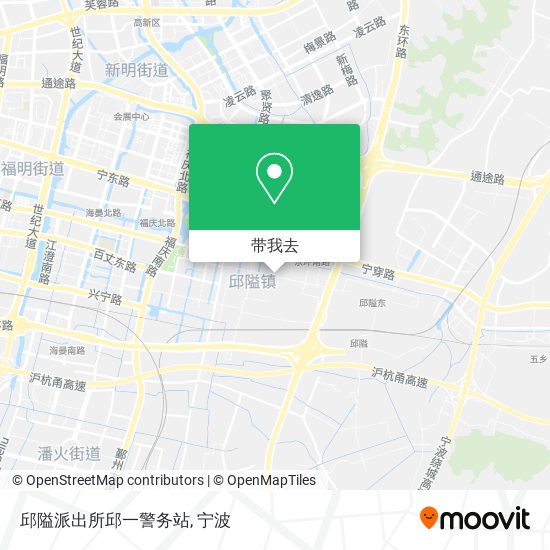 邱隘派出所邱一警务站地图