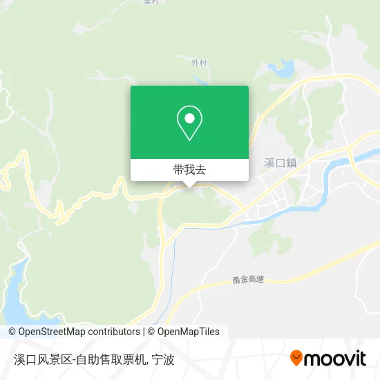 溪口风景区-自助售取票机地图