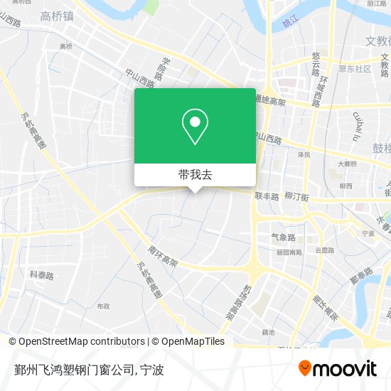 鄞州飞鸿塑钢门窗公司地图
