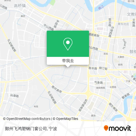 鄞州飞鸿塑钢门窗公司地图