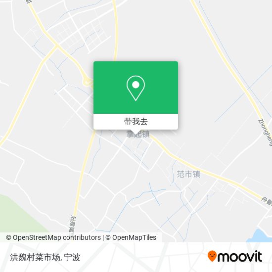 洪魏村菜市场地图