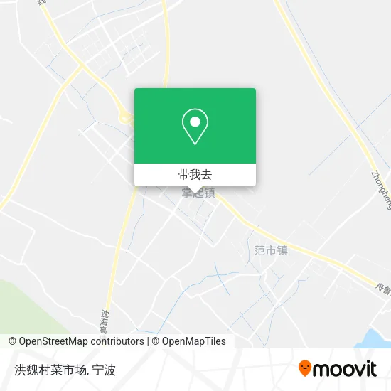 洪魏村菜市场地图