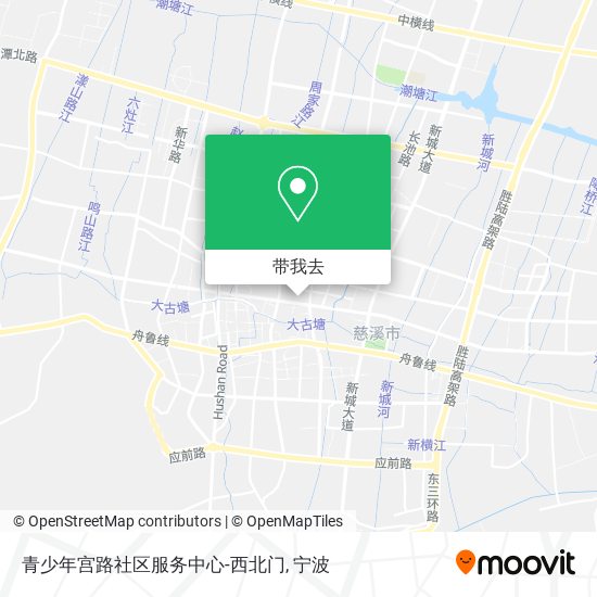 青少年宫路社区服务中心-西北门地图