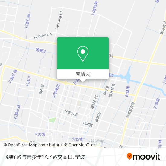 朝晖路与青少年宫北路交叉口地图