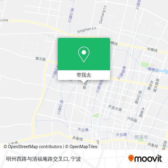 明州西路与清福庵路交叉口地图