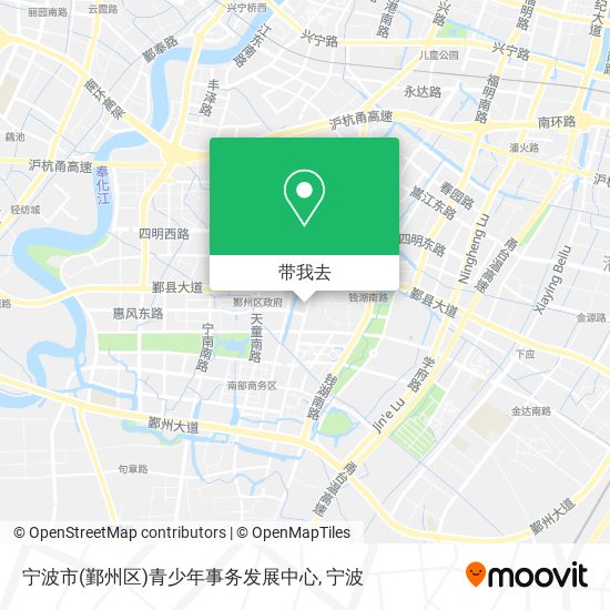 宁波市(鄞州区)青少年事务发展中心地图