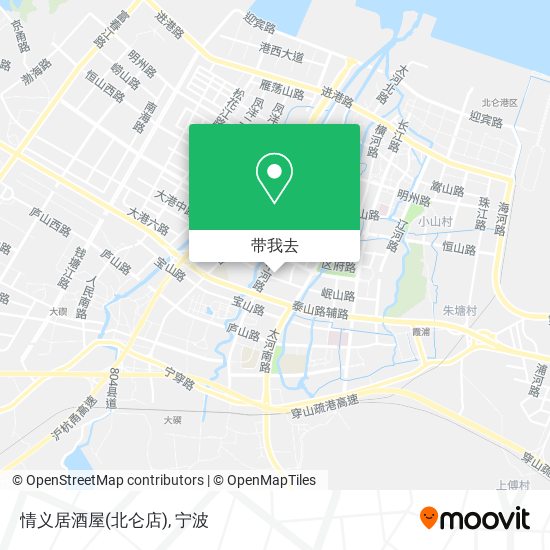 情义居酒屋(北仑店)地图
