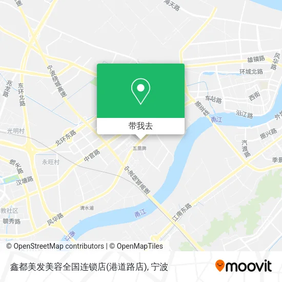鑫都美发美容全国连锁店(港道路店)地图