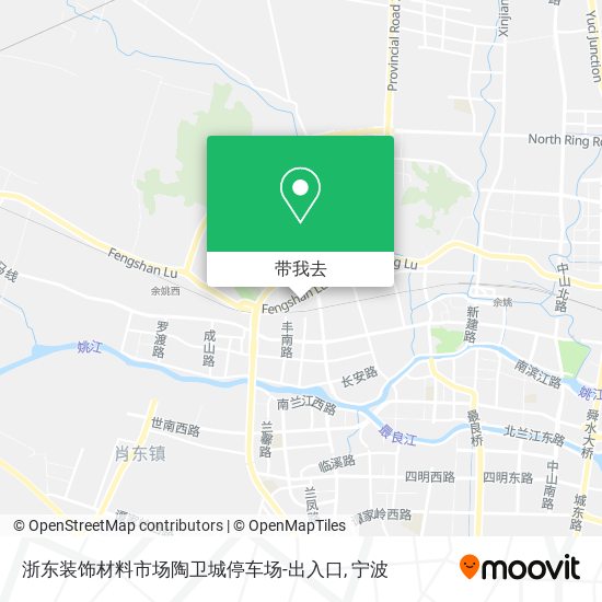 浙东装饰材料市场陶卫城停车场-出入口地图