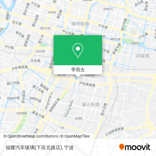 福耀汽车玻璃(下应北路店)地图