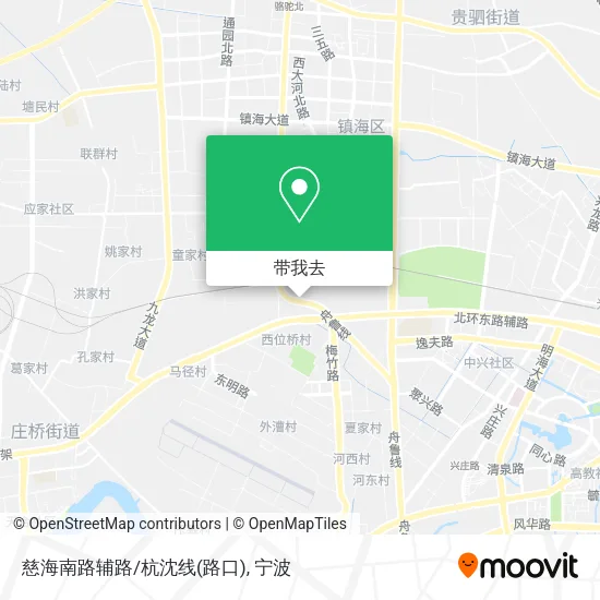 慈海南路辅路/杭沈线(路口)地图