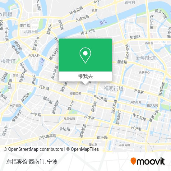 东福宾馆-西南门地图
