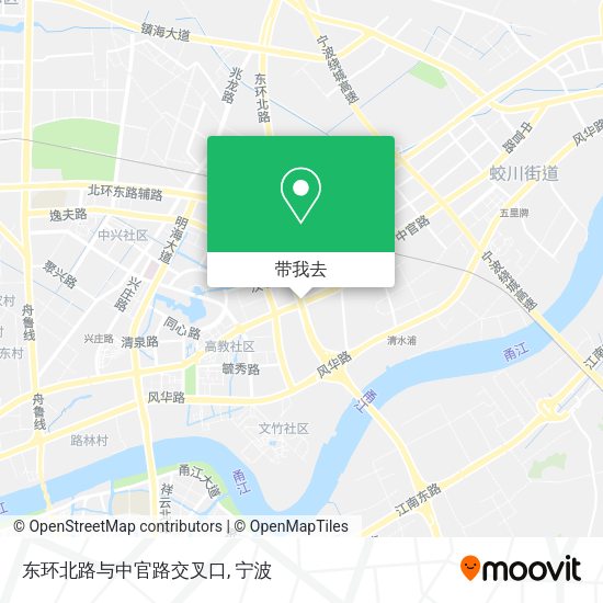 东环北路与中官路交叉口地图