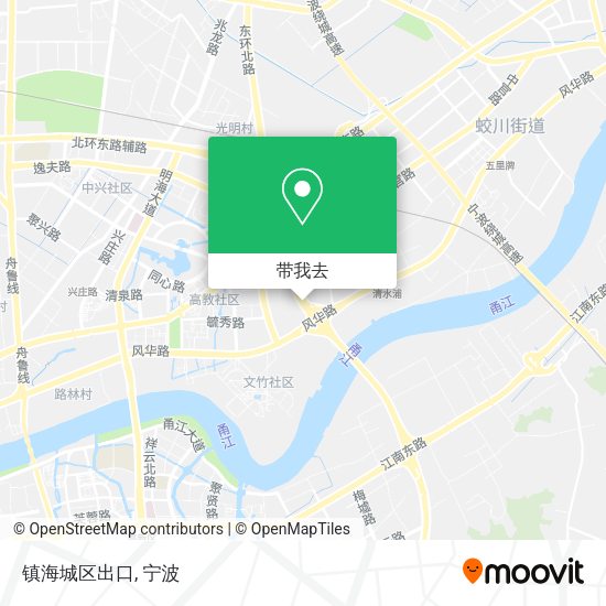 镇海城区出口地图
