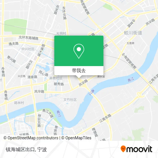 镇海城区出口地图