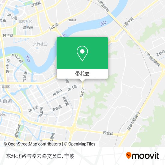 东环北路与凌云路交叉口地图