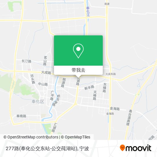 277路(奉化公交东站-公交莼湖站)地图