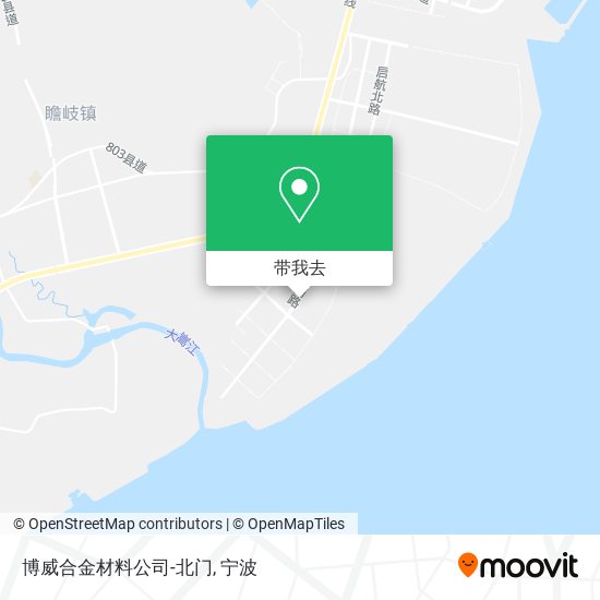 博威合金材料公司-北门地图