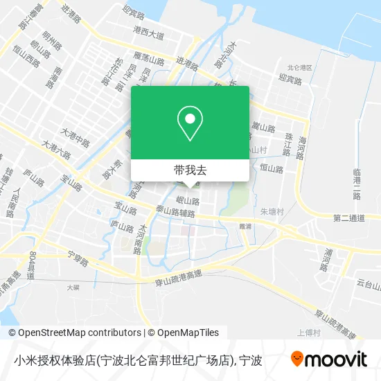 小米授权体验店(宁波北仑富邦世纪广场店)地图