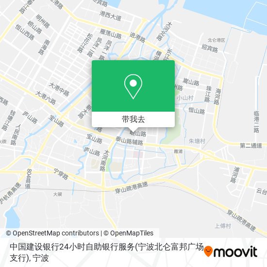 中国建设银行24小时自助银行服务(宁波北仑富邦广场支行)地图