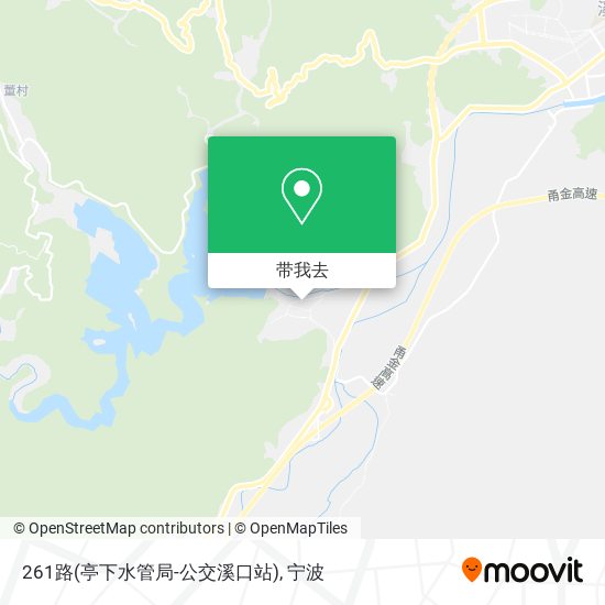 261路(亭下水管局-公交溪口站)地图