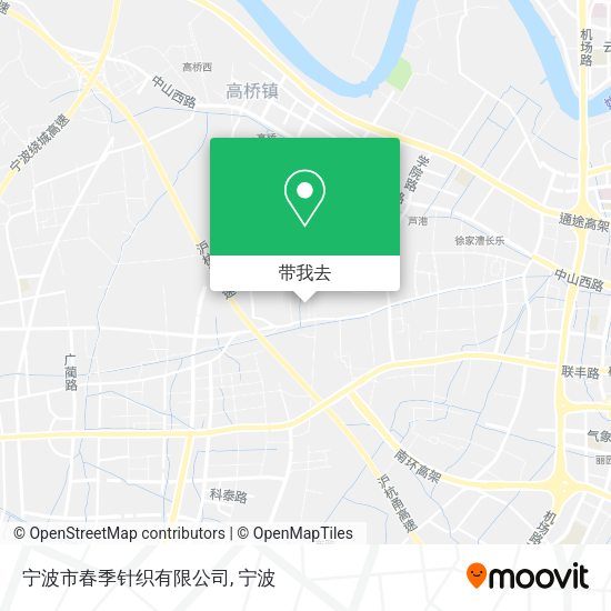宁波市春季针织有限公司地图