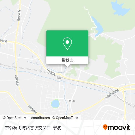 东镇桥街与骆慈线交叉口地图
