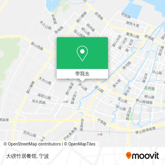大碶竹居餐馆地图