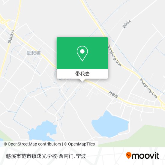 慈溪市范市镇曙光学校-西南门地图
