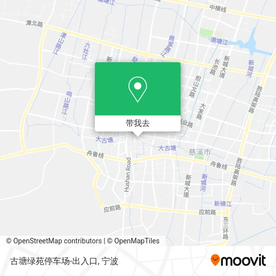 古塘绿苑停车场-出入口地图