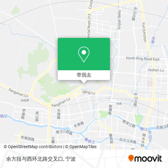 余方段与西环北路交叉口地图