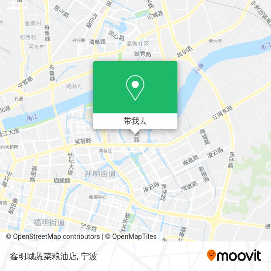 鑫明城蔬菜粮油店地图