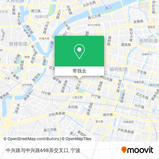 中兴路与中兴路698弄交叉口地图