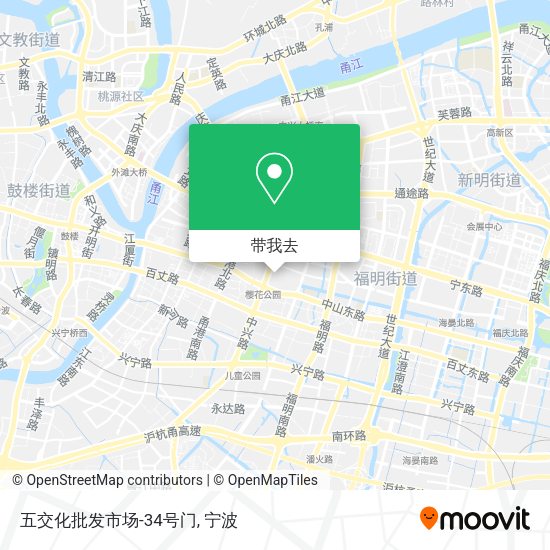 五交化批发市场-34号门地图