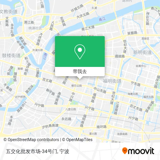 五交化批发市场-34号门地图