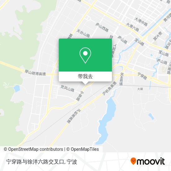 宁穿路与徐洋六路交叉口地图