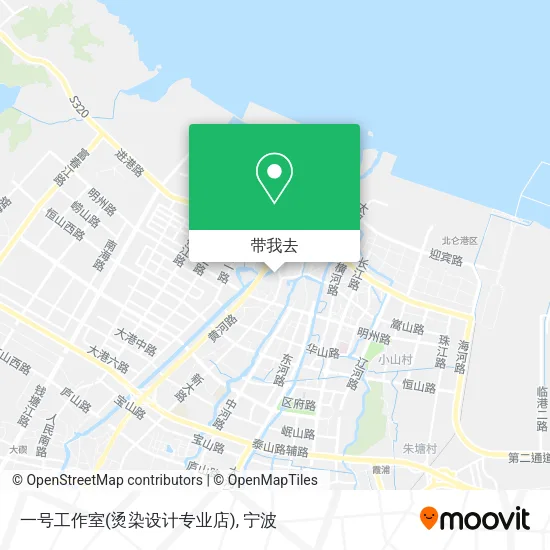 一号工作室(烫染设计专业店)地图