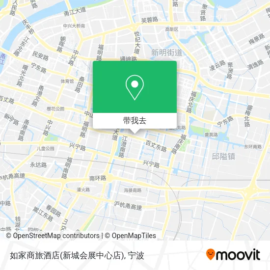 如家商旅酒店(新城会展中心店)地图