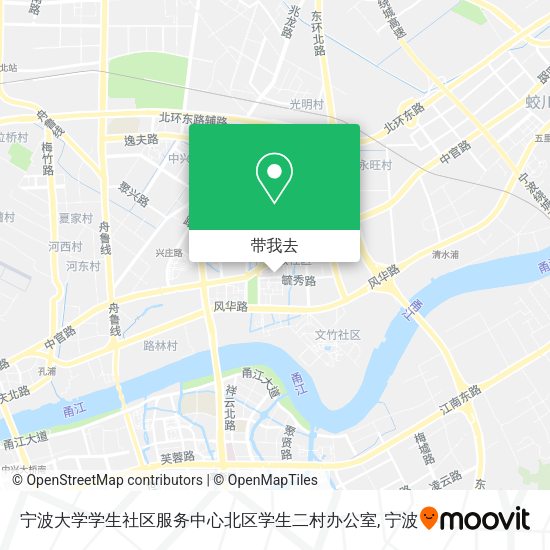 宁波大学学生社区服务中心北区学生二村办公室地图